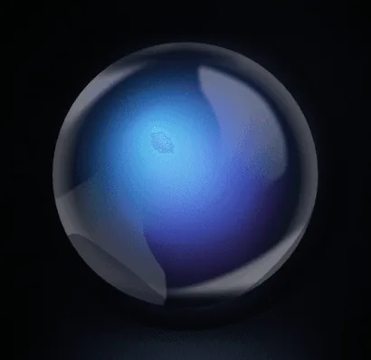 Blue AI globe illustration