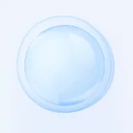 Blue AI orb illustration